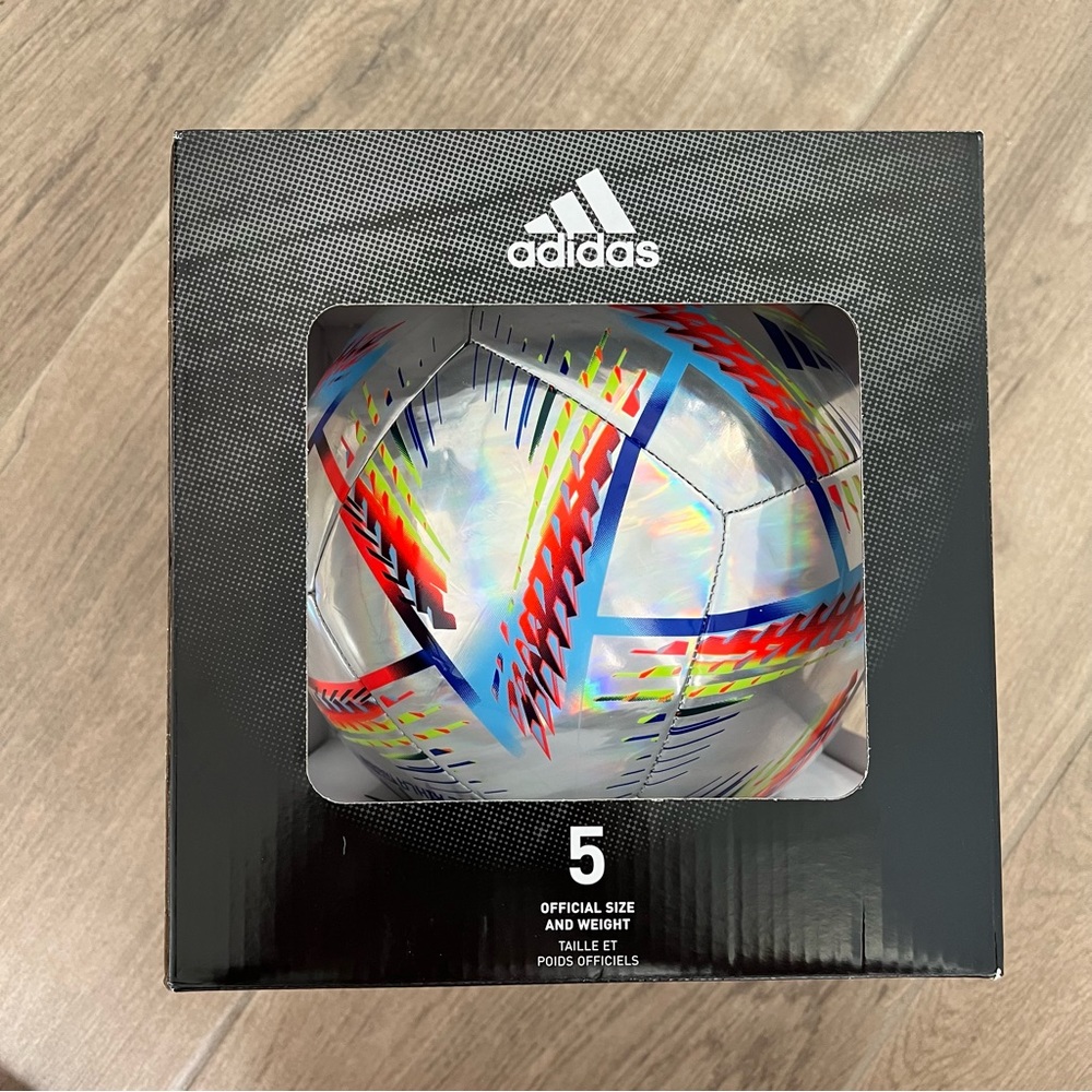 Adidas FIFA World Cup Qatar 2022 Al Rihla Hologram Foil Training Soccer Ball